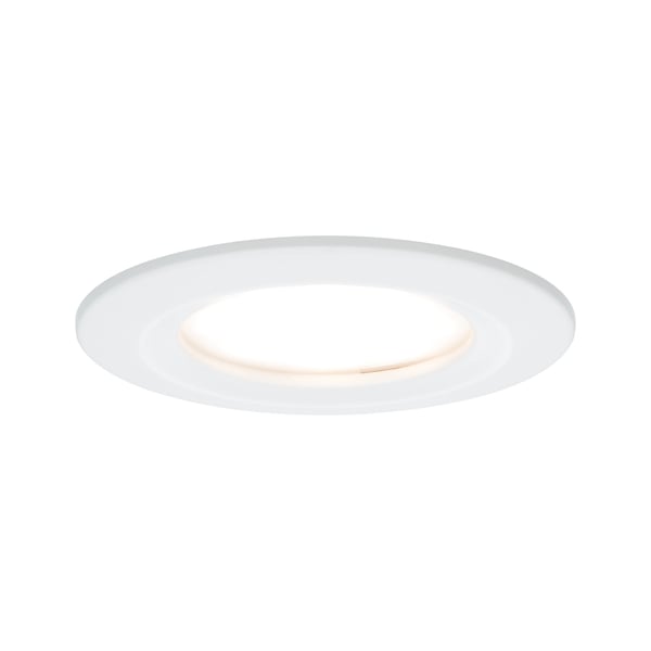 Paulmann Infälld LED lampa Nova Coin IP44 rund 78 mm Coin 6W 470lm 230V 2700K Vit matt