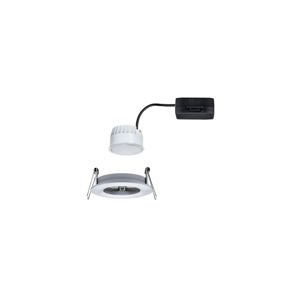 Paulmann Infälld LED lampa Nova Coin IP44 rund 78 mm Coin 6W 470lm 230V 2700K Aluminium vriden