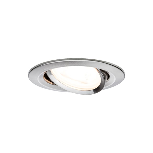 Paulmann Infälld LED lampa 3-Step-Dim Nova rund 84 mm 50° GU10 3x6,5W 3x460lm 230V dimbar 2700K Järn borstat