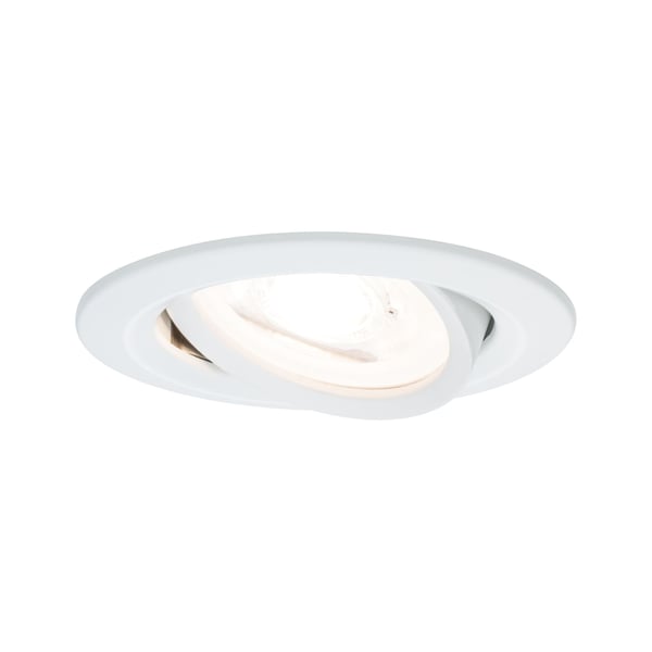 Paulmann Infälld LED lampa 3-Step-Dim Nova rund 84 mm 50° GU10 6,5W 460lm 230V dimbar 2700K Vit matt