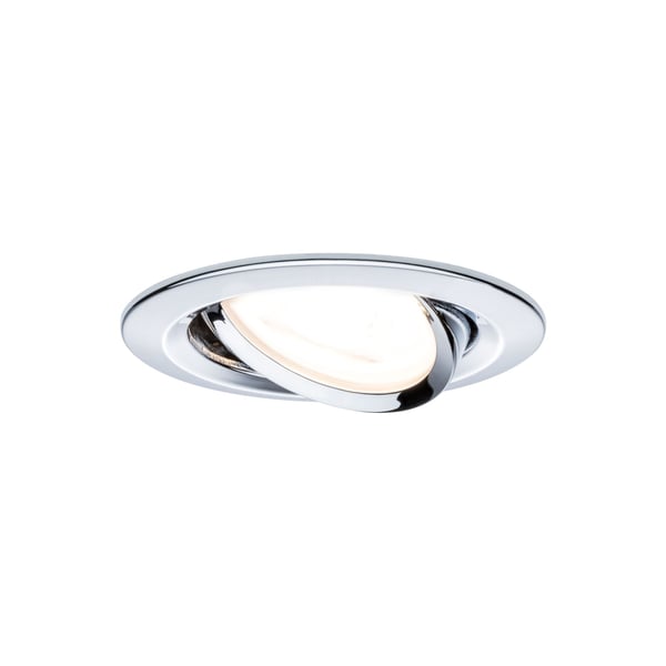 Paulmann Infälld LED lampa 3-Step-Dim Nova rund 84 mm 50° GU10 3x6,5W 3x460lm 230V dimbar 2700K Krom