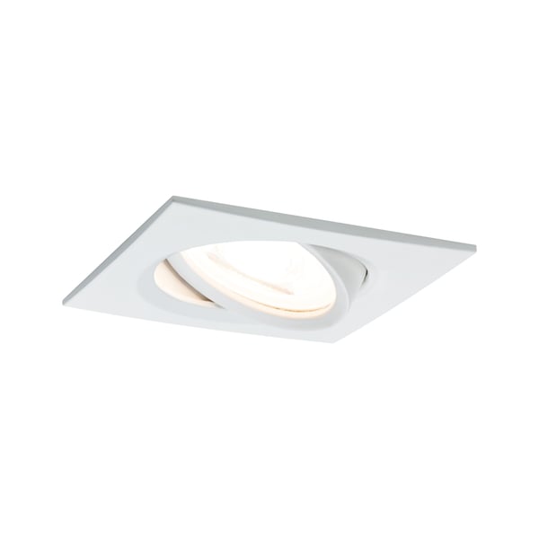 Paulmann Infälld LED lampa 3-Step-Dim Nova Coin 3-stegs dimmer Grundläggande set vinkelformad 84x84 mm 50° Coin 3x6W 3x470lm 230V dimbar 2700K Vit matt