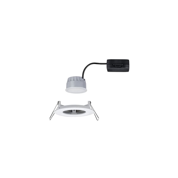 Paulmann Infälld LED lampa 3-Step-Dim Nova Coin IP44 rund 78 mm Coin 6W 470lm 230V dimbar 2700K Vit matt