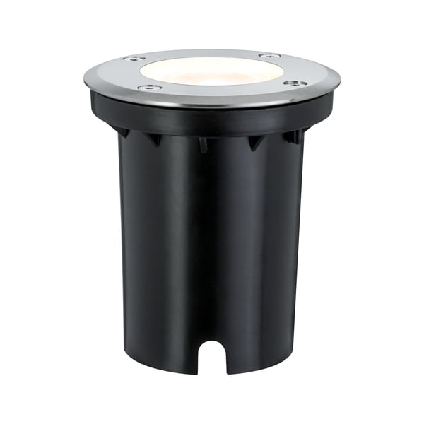 Paulmann LED infälld golvlampa IP67 rund 108 mm 3000K 3,5W 230lm 230V Rostfritt stål Metall