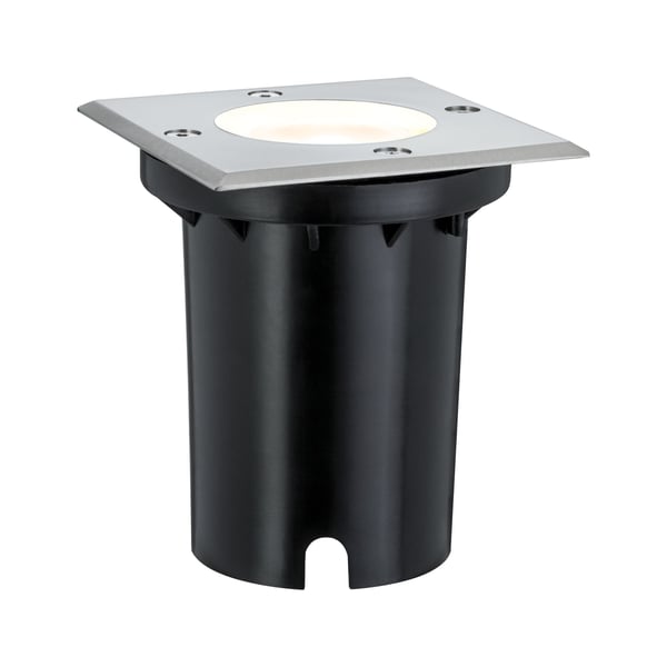 Paulmann LED infälld golvlampa IP67 vinkelformad 108x124 mm 3000K 3,5W 230lm 230V Rostfritt stål Metall