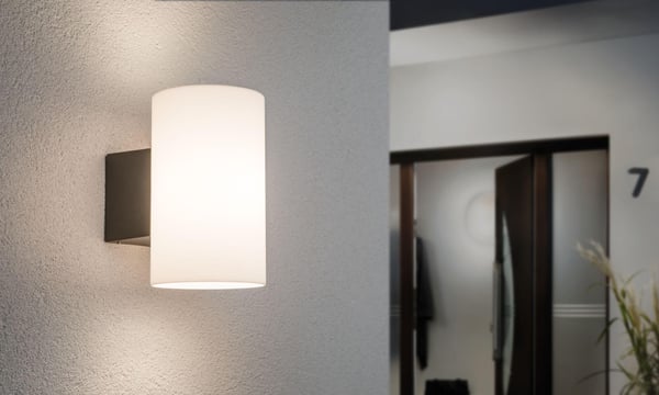 Paulmann Vägglampa för utomhusbruk Tube IP54 cylindrisk 120x200 mm max. 15W 230V Antracit Plast