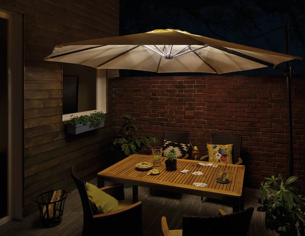 Paulmann USB LED remsa Parasol-Light skärmbelystning 3000K 4x30lm Svart