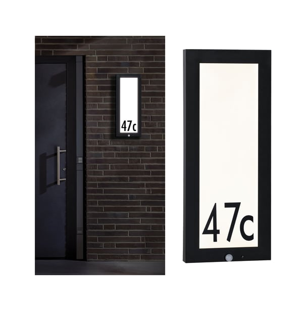 Paulmann LED utomhuspanel Board IP44 vinkelformad 250x600 mm 3000K 10W 900lm 230V Antracit Aluminium