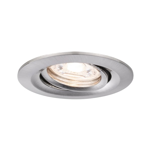 Paulmann Infälld LED lampa Nova Mini Coin rund 66 mm 15° Coin 4W 310lm 230V 2700K Järn borstat