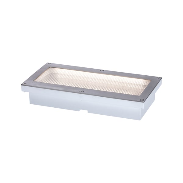 Paulmann LED infälld golvlampa Brick IP67 200x100 mm 3000K 1,6W 50lm 230V Aluminium, Grå Metall, Rostfritt stål
