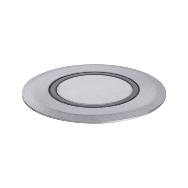 Paulmann House LED infälld golvlampa Varmvit IP67 rund 50 mm 3000K 2W 20lm 230V Rostfritt stål borstat Rostfritt stål, Plast