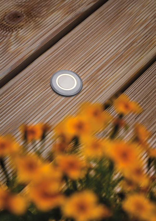 Paulmann House LED infälld golvlampa Varmvit IP67 rund 50 mm 3000K 2W 20lm 230V Rostfritt stål borstat Rostfritt stål, Plast
