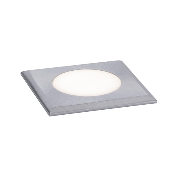 Paulmann House LED infälld golvlampa Varmvit IP67 vinkelformad 50x82 mm 3000K 2W 60lm 230V Rostfritt stål borstat Rostfritt stål, Plast