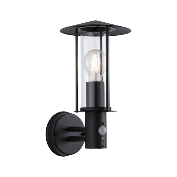 Paulmann Vägglampa för utomhusbruk Classic IP44 173 mm max. 15W 230V Mörkgrå Metall, Glas
