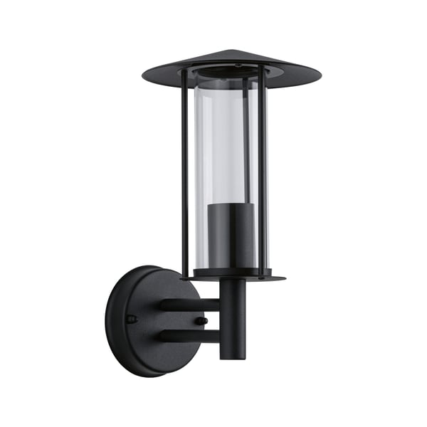 Paulmann Vägglampa för utomhusbruk Classic IP44 173 mm max. 15W 230V Mörkgrå Metall, Glas