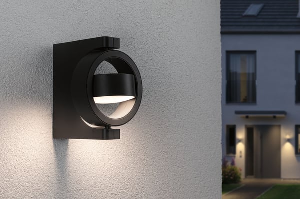 Paulmann LED vägglampa för utomhusbruk Swivea IP44 183x206 mm 3000K 8W 440lm 230V Antracit Aluminium