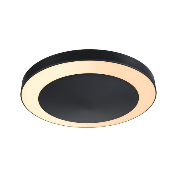 Paulmann LED taklampa Smart Home Zigbee 3.0 Circula Skymningssensor IP44 rund 320 mm Tunable Warm 14W 880lm 230V Antracit Plast
