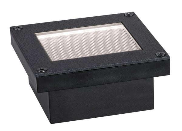 Paulmann Solenergi LED infälld golvlampa Domenic IP67 3000K 6lm Svart