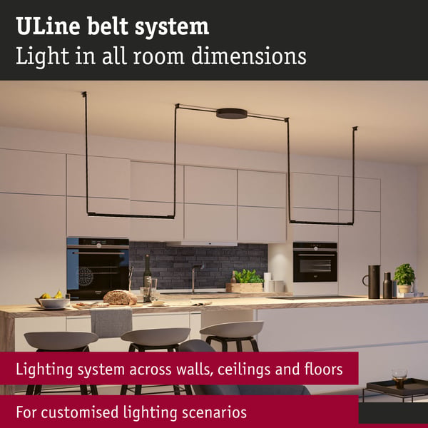 Paulmann ULine LED strålkastare Ljuslist 1025lm 18,5W 650x29 mm 3000K Svart