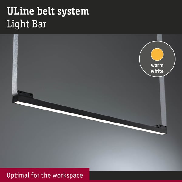 Paulmann ULine LED strålkastare Ljuslist 1025lm 18,5W 650x29 mm 3000K Svart