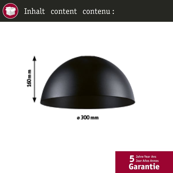 Paulmann ULine LEDpendellampa Bol 300 mm 12W Svart