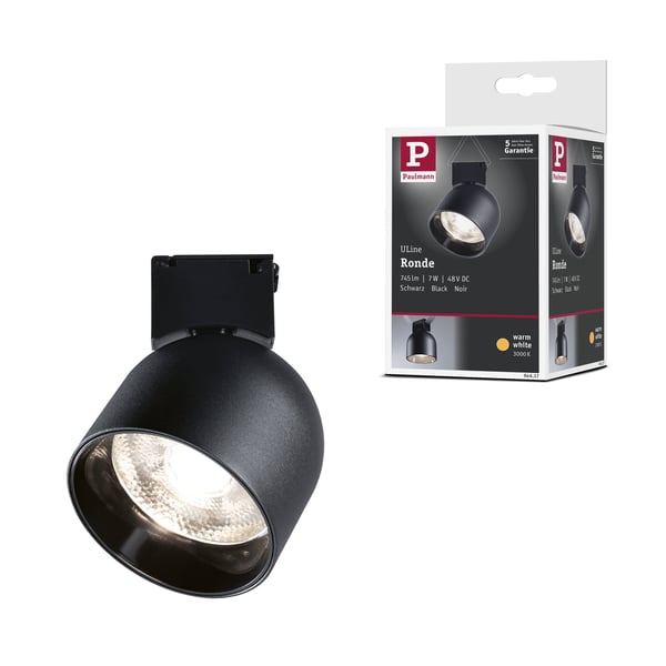 Paulmann ULine LED strålkastare Ronde 405lm 7W 85 mm 3000K Svart