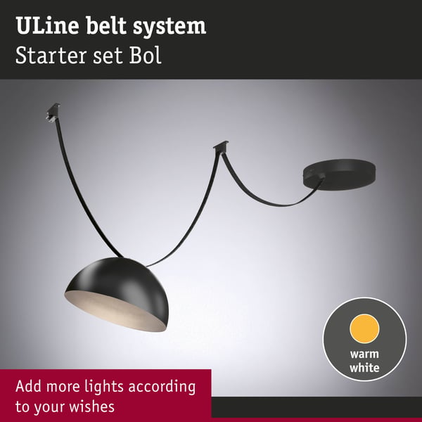 Paulmann ULine Bälte Bol Startpaket 5m 12W Svart