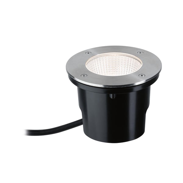 Paulmann LED infälld golvlampa Durea IP67 rund 153 mm 3000K 8W 530lm 230V Rostfritt stål Metall