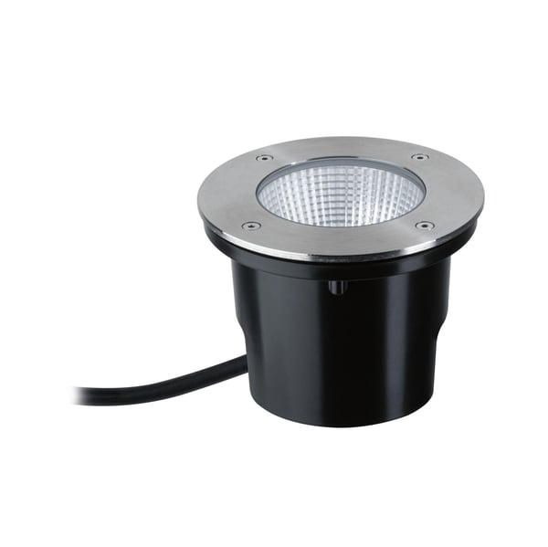 Paulmann LED infälld golvlampa Durea IP67 rund 153 mm 3000K 8W 530lm 230V Rostfritt stål Metall