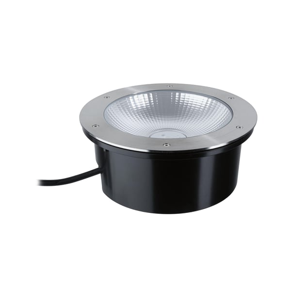 Paulmann LED infälld golvlampa Durea IP67 rund 273 mm 3000K 15W 1040lm 230V Rostfritt stål Metall