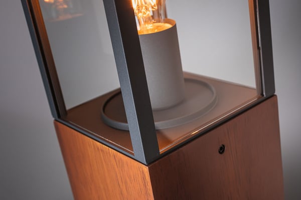 Paulmann Ljusföremål Timba IP44 vinkelformad 400 mm max. 60W 230V Trä E27 Trä