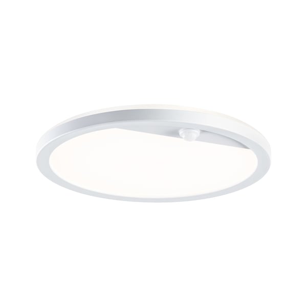 Paulmann LED utomhuspanel Lamina Bakgrundsbelysning Skymningsstyrd rörelsedetektor (IR) IP44 rund 280 mm Tunable Warm 14W 1150lm 230V Vit Plast