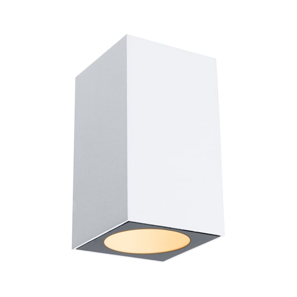 Paulmann LED vägglampa Flame Insektsvänlig IP44 vinkelformad 58x103 mm 2200K 4W 265lm 230V 75° Vit Metall