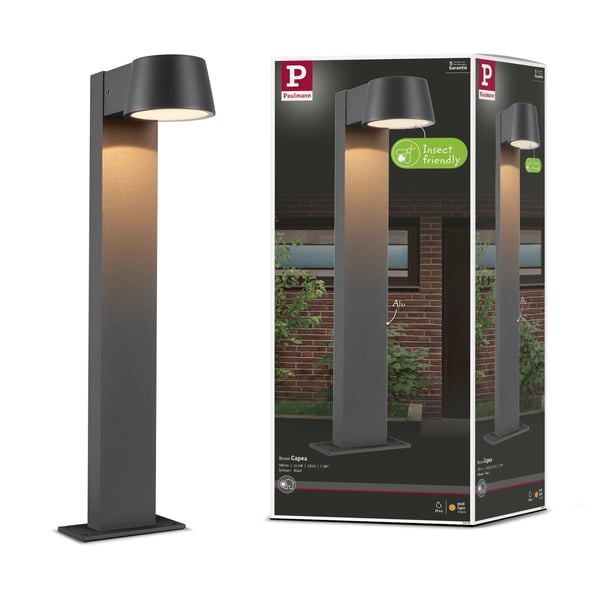 Paulmann LED pollare Capea Insektsvänlig IP44 500 mm 2200K 6W 450lm 230V 98° Antracit Aluminium