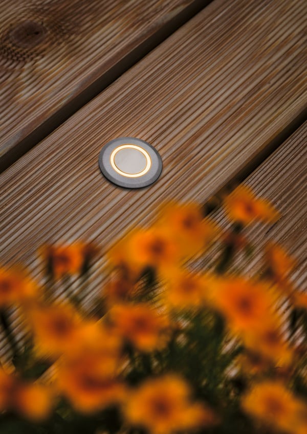Paulmann LED infälld golvlampa Floor Profil Insektsvänlig IP67 rund 50 mm 2200K 2,2W 15lm 230V Aluminium Plast, Metall