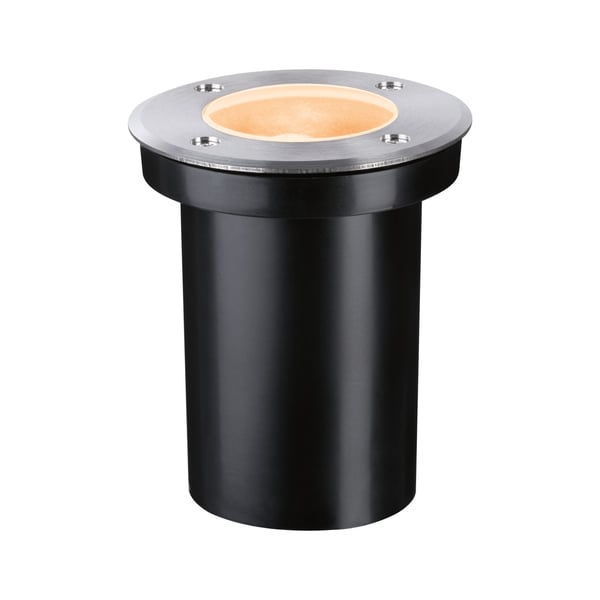 Paulmann LED infälld golvlampa Floor Insektsvänlig IP65 cylindrisk 110 mm 2200K 4,3W 320lm 230V Rostfritt stål borstat Rostfritt stål, Plast