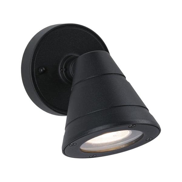Paulmann Vägglampa för utomhusbruk Trian IP44 rund 100x130 mm max. 35W 230V Antracit Aluminium