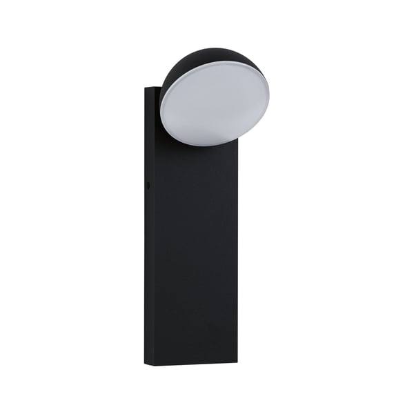 Paulmann LED vägglampa för utomhusbruk Puka Havsvattentålig IP44 rund 110x315 mm 3000K 8,5W 460lm 230V Antracit Aluminium