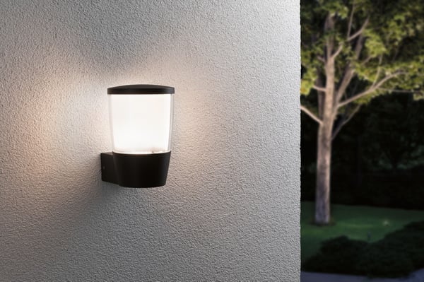 Paulmann LED vägglampa för utomhusbruk Bako havsvattenbeständig IP44 110x165 mm max. 20W 230V Antracit Aluminium
