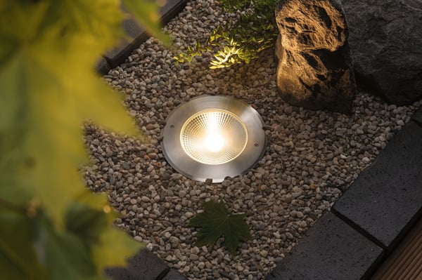 Paulmann LED infälld golvlampa Vanea havsvattenbeständig IP67 rund 160 mm 3000K 15,5W 800lm 230V Aluminium Aluminium