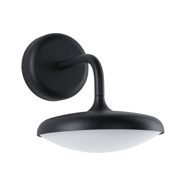 Paulmann LED vägglampa för utomhusbruk Nostro Havsvattentålig IP44 rund 180x250 mm 3000K 10W 900lm 230V Antracit Aluminium