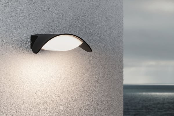 Paulmann LED vägglampa för utomhusbruk Mesana IP44 240x165 mm 3000K 12W 800lm 230V Antracit Aluminium