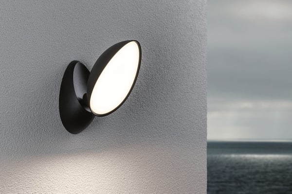 Paulmann LED vägglampa för utomhusbruk Batona IP44 137x270 mm 3000K 12W 1000lm 230V Antracit Aluminium