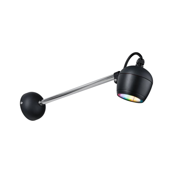 Paulmann LED vägglampa för utomhusbruk Smart Home Zigbee 3.0 Kikolo IP65 90 mm RGBW+ 6,2W 440lm 230V Antracit Plast, Aluminium