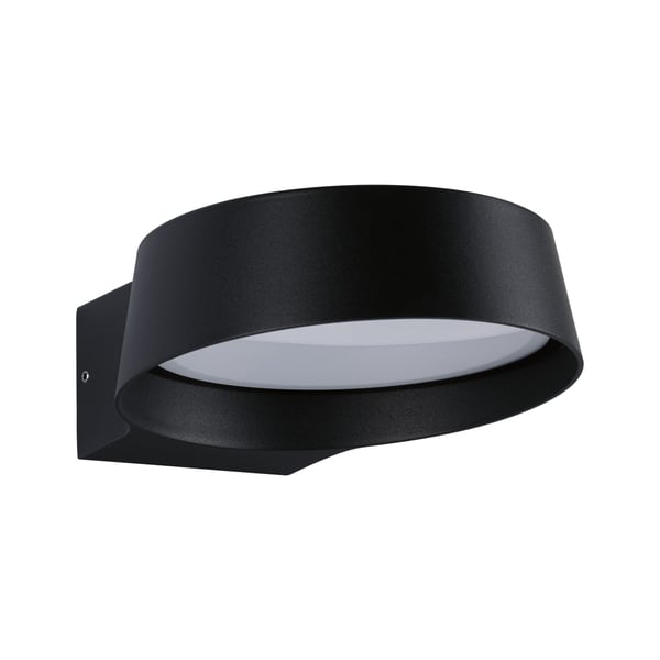 Paulmann LED vägglampa för utomhusbruk Capea Grand IP44 162x195 mm 3000K 11,5W 1050lm 230V 108° Antracit Aluminiumgjutgods