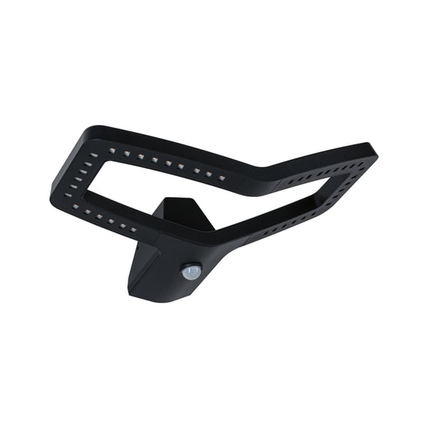 Paulmann LED vägglampa för utomhusbruk Alara Skymningsstyrd rörelsedetektor (IR) IP44 vinkelformad 375x270 mm 3000K 10W 450lm 230V Antracit Metall