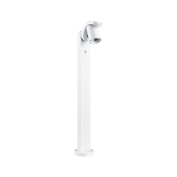 Paulmann LED pollare Cuff Skymningsstyrd rörelsedetektor (IR) IP44 782 mm 3000K 10W 700lm 230V 70° Vit Aluminium