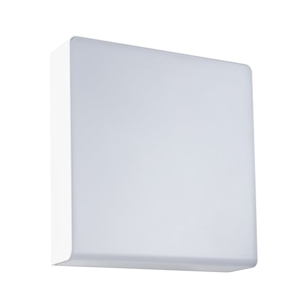 Paulmann LED vägglampa för utomhusbruk Azalena Skymningsstyrd rörelsedetektor (HF) IP44 250x250 mm 3000K 8,5W 700lm 230V Vit Plast, Aluminium