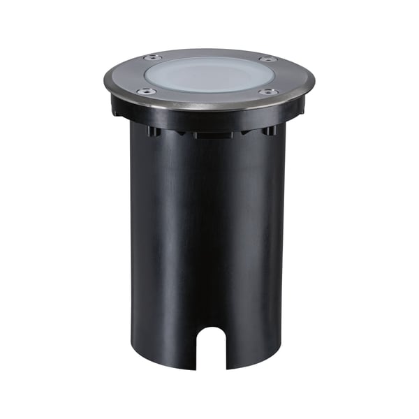 Paulmann LED infälld golvlampa Smart Home Zigbee 3.0 Floor IP67 rund 110 mm RGBW+ 4,9W 300lm 230V Järn borstat Aluminium