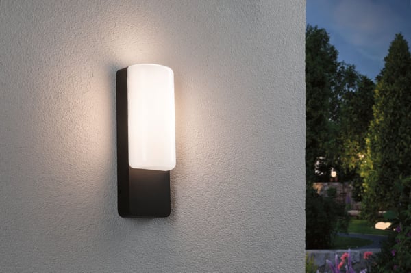 Paulmann LED vägglampa för utomhusbruk Bonnie IP44 93x263 mm 3000K 8,5W 560lm 230V Antracit Aluminium